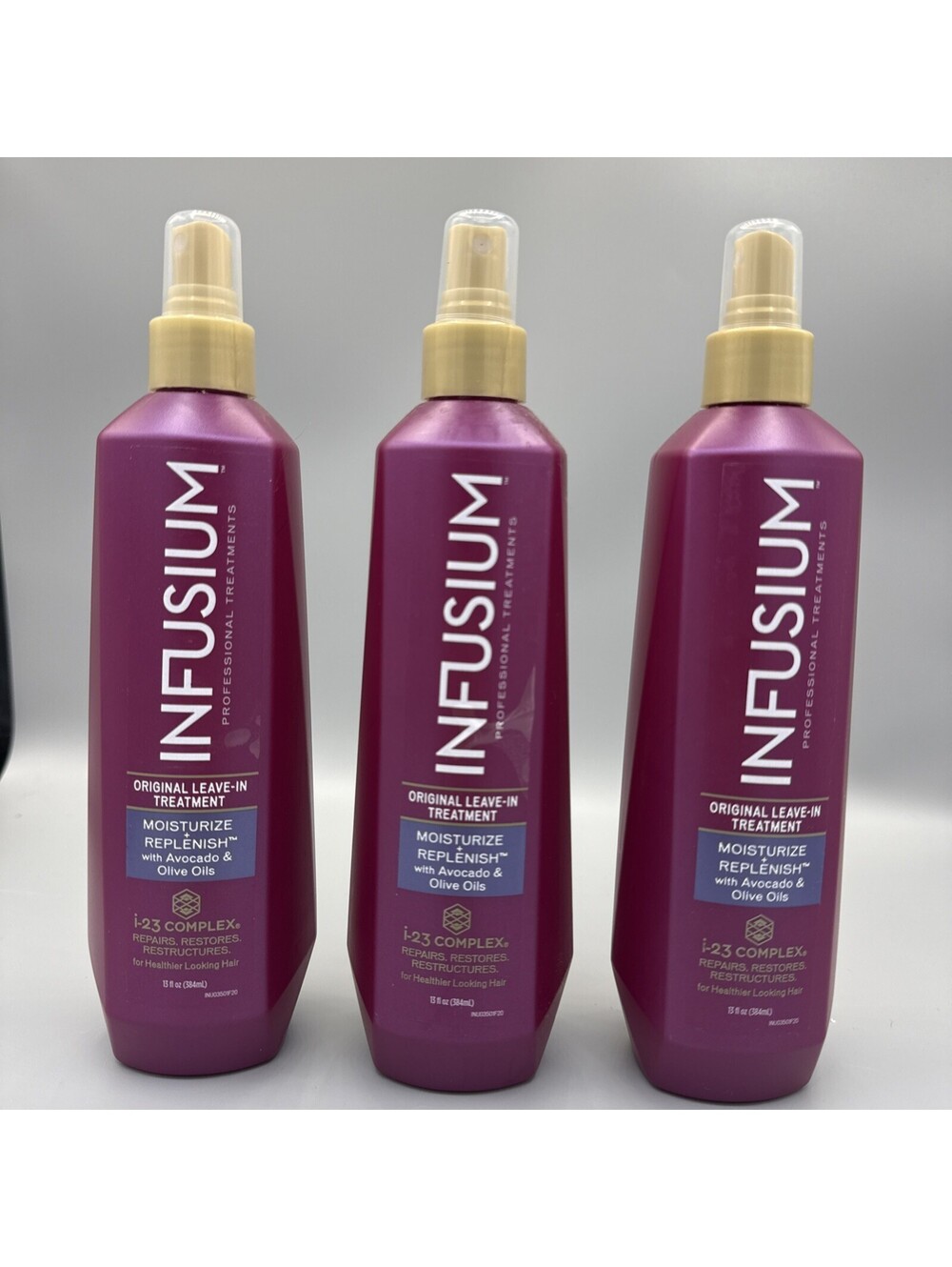 3 Infusium i-23 Complex Moisturize + Replenish Original Leave-In Treatment 13 Oz